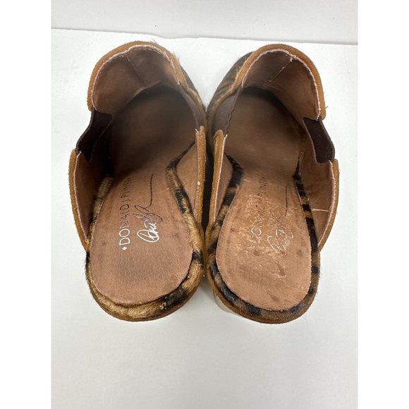 Donald J. Pliner Ingrid Animal Print Calf Hair Leather Wedges size 6.5M - Picture 4 of 9